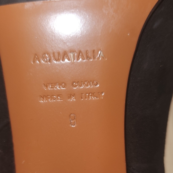Aquatalia Made In Italy Knee High Leather Boots Size 9 - Picture 10 of 13